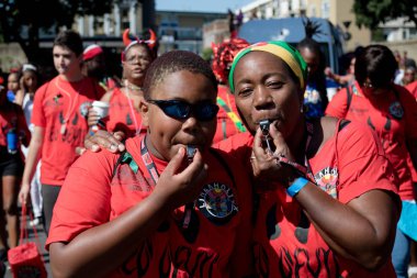London, Büyük Britanya - 27 Ağustos 2017. Notting Hill karnaval 