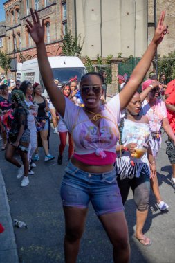 London, Büyük Britanya - 27 Ağustos 2017. Notting Hill karnaval 