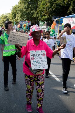 London, Büyük Britanya - 27 Ağustos 2017. Notting Hill karnaval 