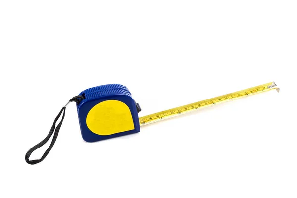 Metal tape measure isolated on a white background — Stock Photo, Image