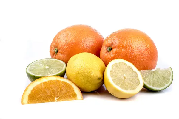 Citrus Fruit isolated on white background — Stock Photo, Image