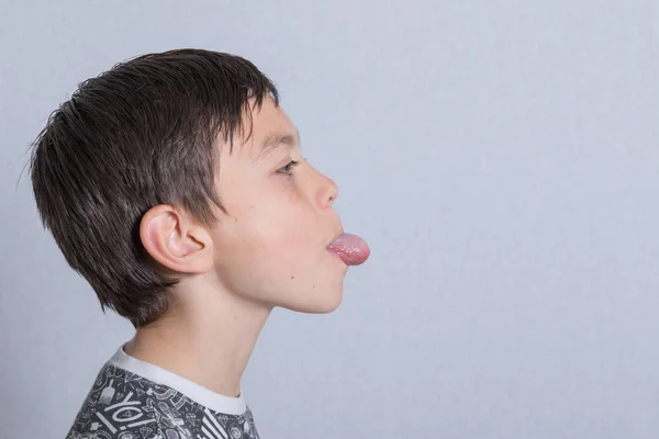 Portait of a boy being silly — Stock Photo, Image