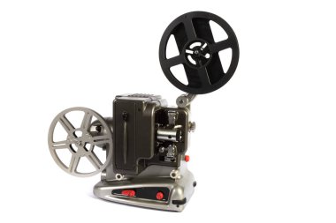 Retro veya vintage ev film projektör