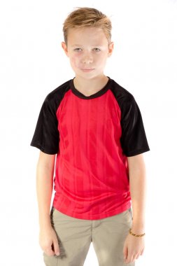 Pre-teen bir çocuk portresi