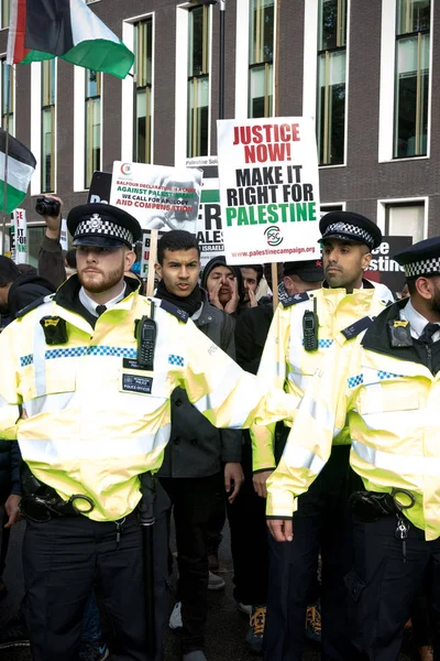 Demostración nacional: Justicia ahora - Hacer lo correcto para Palestina Londres — Foto de Stock