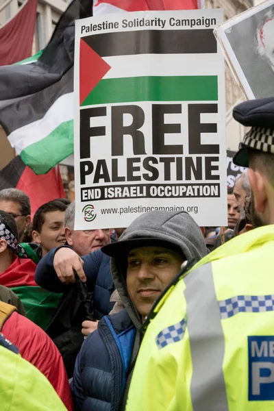 Demostración nacional: Justicia ahora - Hacer lo correcto para Palestina Londres — Foto de Stock