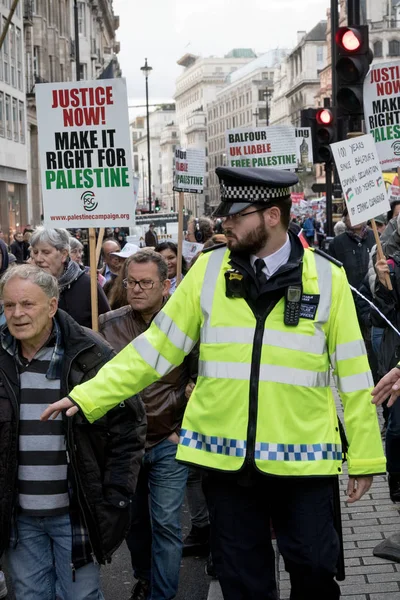 Krajowych Demo: Sprawiedliwości teraz - sprawiają, że prawo do Palestyny Londyn — Zdjęcie stockowe