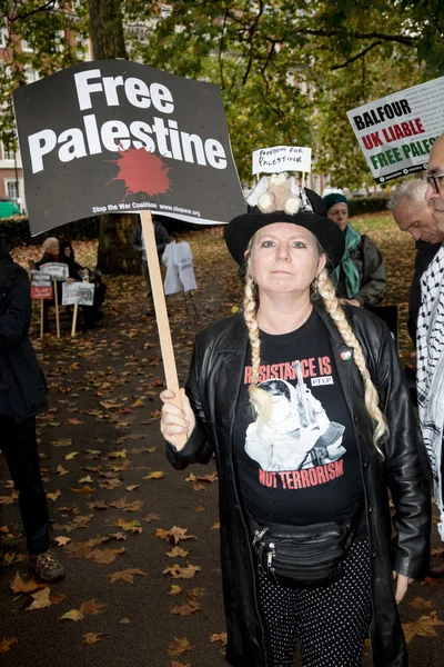 Demostración nacional: Justicia ahora - Hacer lo correcto para Palestina Londres — Foto de Stock