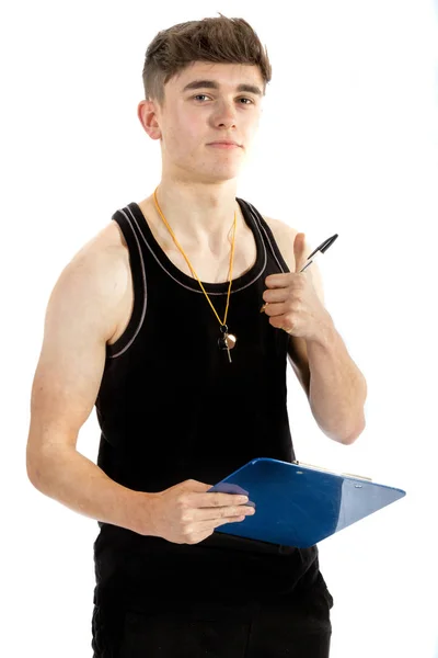 Teenage personliga Gym tränare — Stockfoto