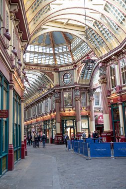 London, Büyük Britanya - 30 Ekim, 2017-Leaderhall Pazar