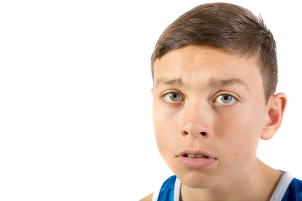 Adolescente headshot menino — Fotografia de Stock