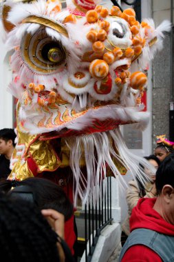 Çin yeni yıl içinde Londra yıl için kutlamak için festivaller 