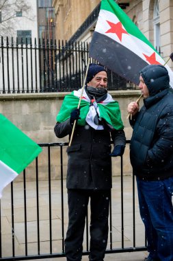 Suriye Cumhurbaşkanı Esad protestocular Londra'nın merkezinde Mart.