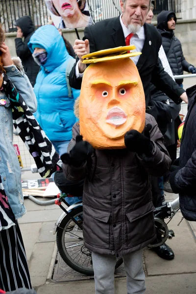 A marcha de Stand Up to Racism através do centro de Londres — Fotografia de Stock