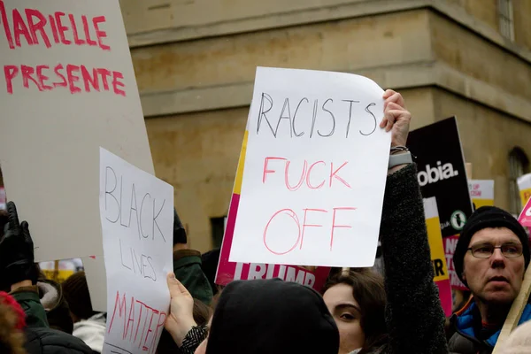 The Stand Up to Racism march through central London — Stock Photo, Image