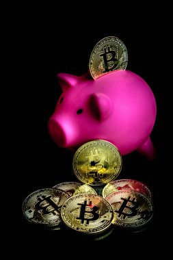  Bitcoin kripto para birimi kavramı