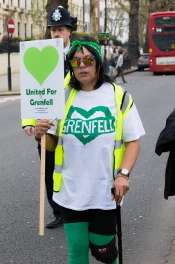 Grenfell kulede Kensington ve Chelsea için sessiz yürüyüşü