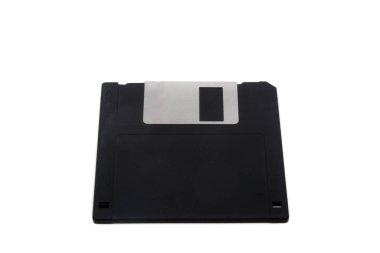 Beyaz arkaplanda izole edilmiş 3.5 inç bir disk
