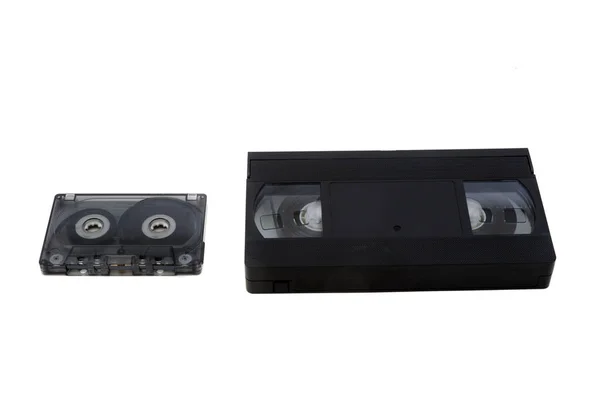Vhs Music Cassette Ізольовані Білому Тлі — стокове фото