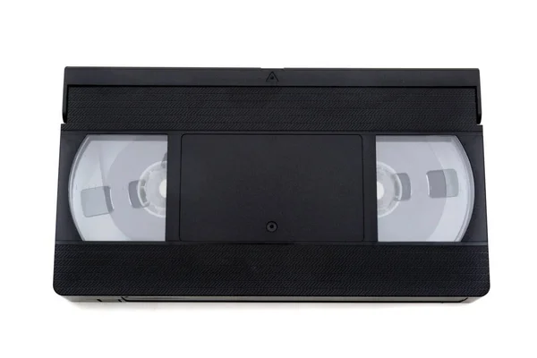 Une Cassette Vidéo Vhs Isolée Sur Fond Blanc — Photo