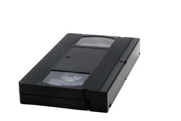 Une Cassette Vidéo Vhs Isolée Sur Fond Blanc — Photo