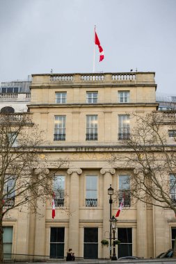 Londra, Birleşik Krallık, 8 Mart 2020: - Trafalgar Meydanı 'ndaki Kanada Evi