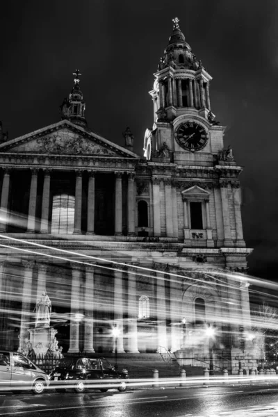 Londyn Wielka Brytania Marca 2020 Katedra Pawła Londynie Zmroku — Zdjęcie stockowe
