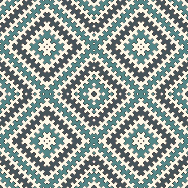 Tekrarlanan geometrik formlar ile mavi seamless modeli. Süs arka plan. Etnik ve kabile motifleri.