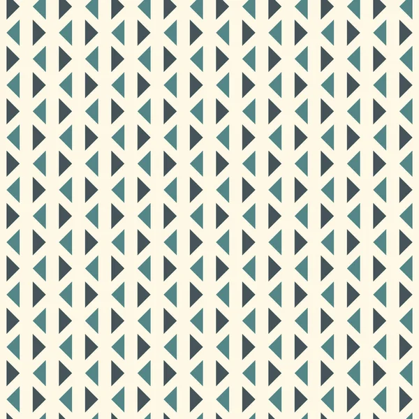 Wiederholte Dreiecke auf weißem Hintergrund. einfache abstrakte Tapete. nahtlose Mustergestaltung mit geometrischen Figuren. — Stockvektor
