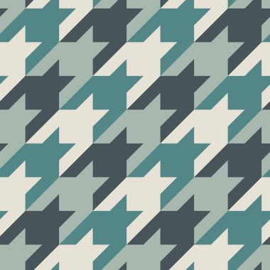 Houndstooth süsleme ile kesintisiz yüzey deseni. Klasik moda kumaş baskı. Geometrik arka plan kontrol.