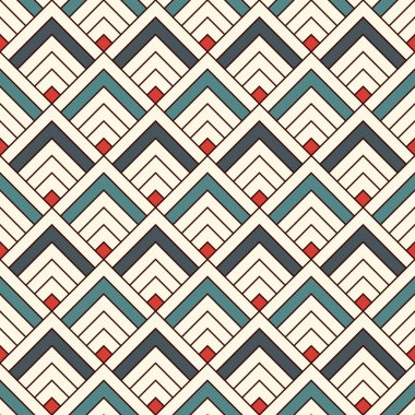 Tekrarlanan köşeli çift ayraç duvar kağıdı. Tarak ile Asya geleneksel süs. Modern Japon tarzı dijital kağıt teraziler ile