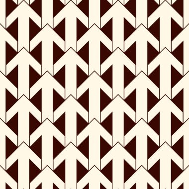 Birbirine oklarla basit modern Yazdır. Tekrarlanan işaretçilerle çağdaş arka plan. Seamless modeli