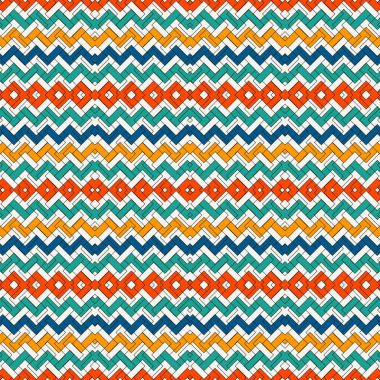 Chevron çizgili arka plan. Klasik geometrik süsleme ile parlak seamless modeli. Zikzak yatay çizgiler duvar kağıdı.