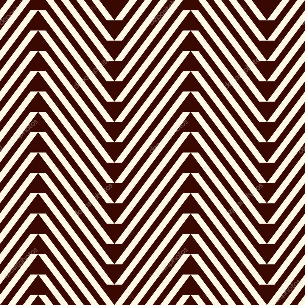 Chevron abstract background. Tribal and ethnic seamless pattern with repeated zigzag lines. Classic geometric ornament