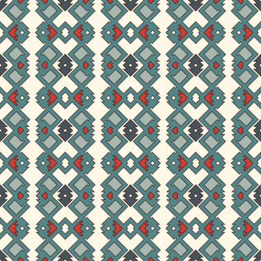 Etnik tarzı seamless modeli. Yerli Amerikalılar arka plan soyut. Kabile motif. Boho chic dijital kağıt