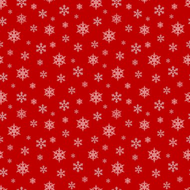Kar tanesi ile dikişsiz desen. Kar yağışı ile kış sezonu arka plan. Noel ve Yeni Yıl tatili baskı