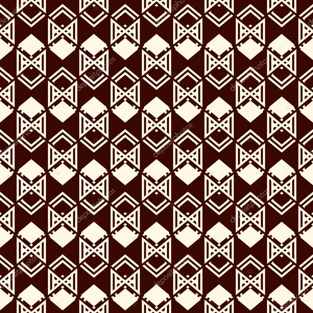 Seamless pattern with arrow fletching. Repeated chevrons wallpaper. Tribal and ethnic motif. Native americans ornament