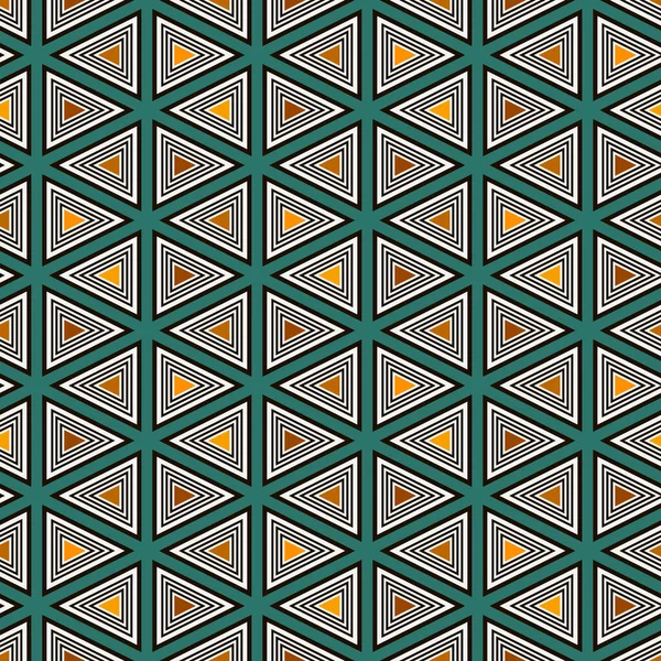 Çağdaş şebeke modeli. Üçgen motifi. Tekrarlanan geometrik şekiller, çizgi süslemeleri. Modern soyut arka plan. Kusursuz yüzey tasarımı. Basit bir duvar kağıdı. Dijital kağıt, tekstil baskısı. — Stok Vektör