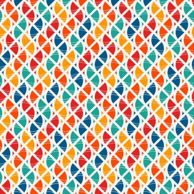 Seamless surface pattern with fire symbols. Contemporary print with repeated spurts of flame. Abstract background clipart