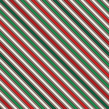Klasik motifli geleneksel Noel renklerinde kusursuz desen. Çapraz çizgili arka plan. İnce çizgi duvar kağıdı