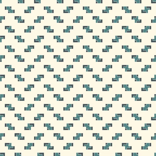 Wiederholte kreative Puzzle-Mosaik. geometrisches nahtloses Muster-Design. Pixel Art Oberflächentextur. Zeitgemäße Tarnung — Stockvektor