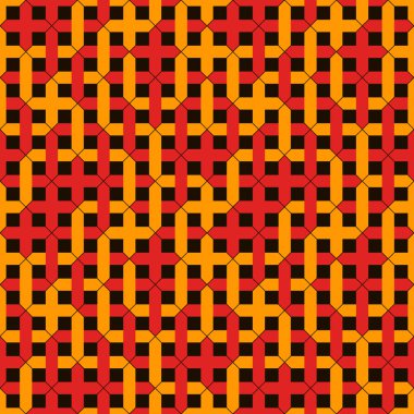 Stilize çakışan boru hatları arka plan. Labirent, labirent motifi ile dikişsiz desen. Çağdaş hasır süs.