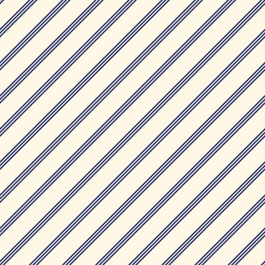 Blue diagonal stripes abstract background. Thin slanting line wallpaper. Seamless pattern with simple classic motif. clipart