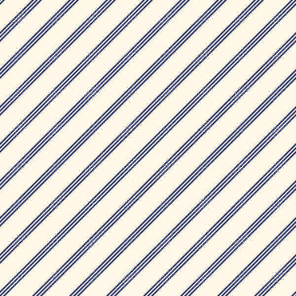 Blue diagonal stripes abstract background. Thin slanting line wallpaper. Seamless pattern with simple classic motif.