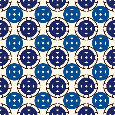 Etnik, kabile duvar kağıdı. Tekrarlanan bölünmüş çemberler kusursuz desen. Açılış süsü. Zarif süs arkaplanı