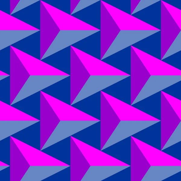 Zeitgenössische geometrische Muster. Wiederholte Dreiecke verzieren. Moderne abstrakte Hintergründe. Nahtlose Oberflächengestaltung. Geo-Tapete. Digitales Papier, Textildruck. Vektorillustration — Stockvektor