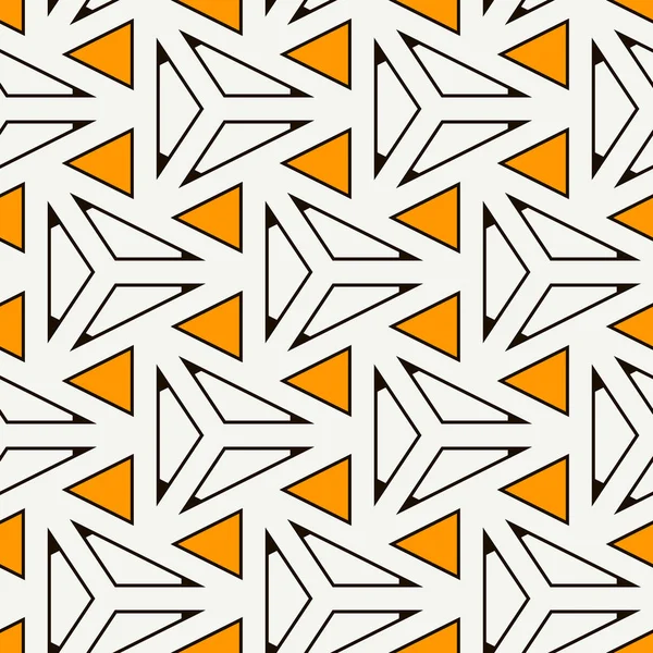 Samtida geometriskt mönster. Upprepade trianglar motiv. Sömlös ytkonstruktion. Modern geo abstrakt bakgrund. Minimalistisk tapet. Enkelt digitalt prydnadspapper, textiltryck. Vektorkonst — Stock vektor