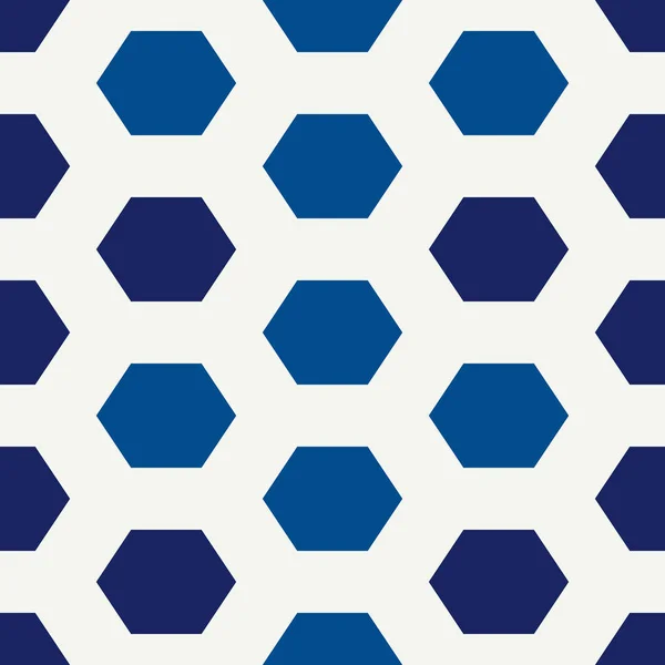Modello geometrico contemporaneo a nido d'ape. Ornamento esagonale ripetuto. Tessere mosaico moderno. Stampa di superficie senza cuciture — Vettoriale Stock