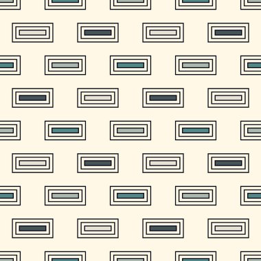 Çağdaş geometrik desen. Tekrarlanan dikdörtgen motifi. Basit.