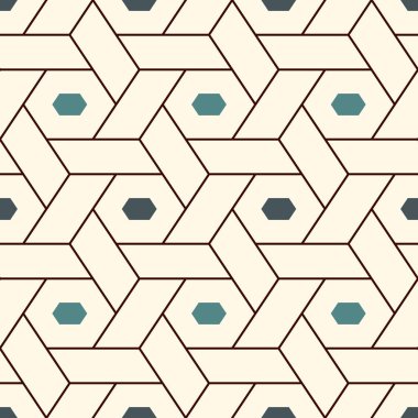 Çağdaş bal peteği geometrik deseni. Tekrarlanan altıgen ornam